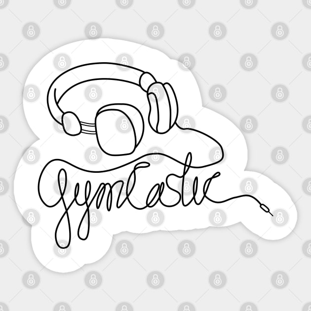 GymCastic Headphones Sticker by GymCastic